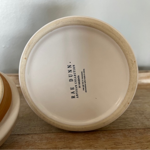 Rae Dunn Artisan Collection By Magenta TEA Canister Script Letters Dimples - Picture 7 of 9